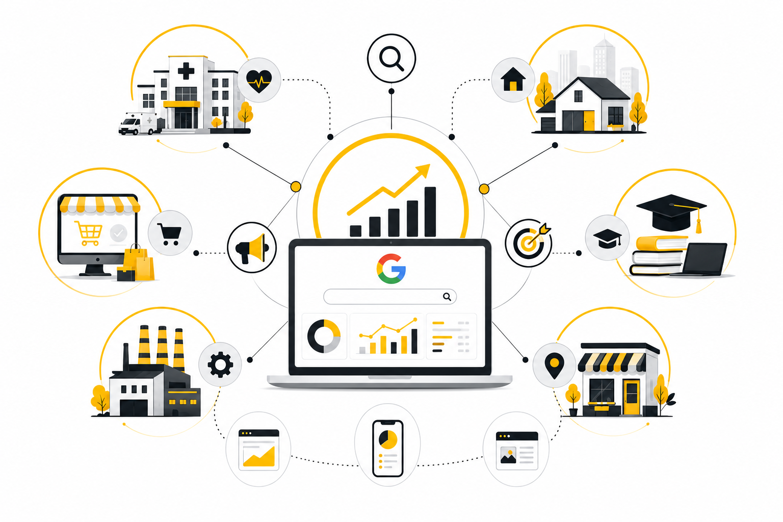 Industries Served by DigiBanana SEO Noida